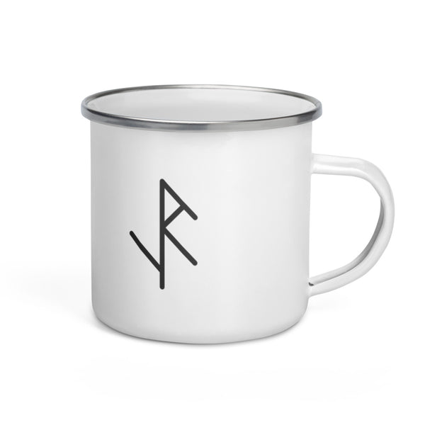 Bindrune Enamel Camping Mug