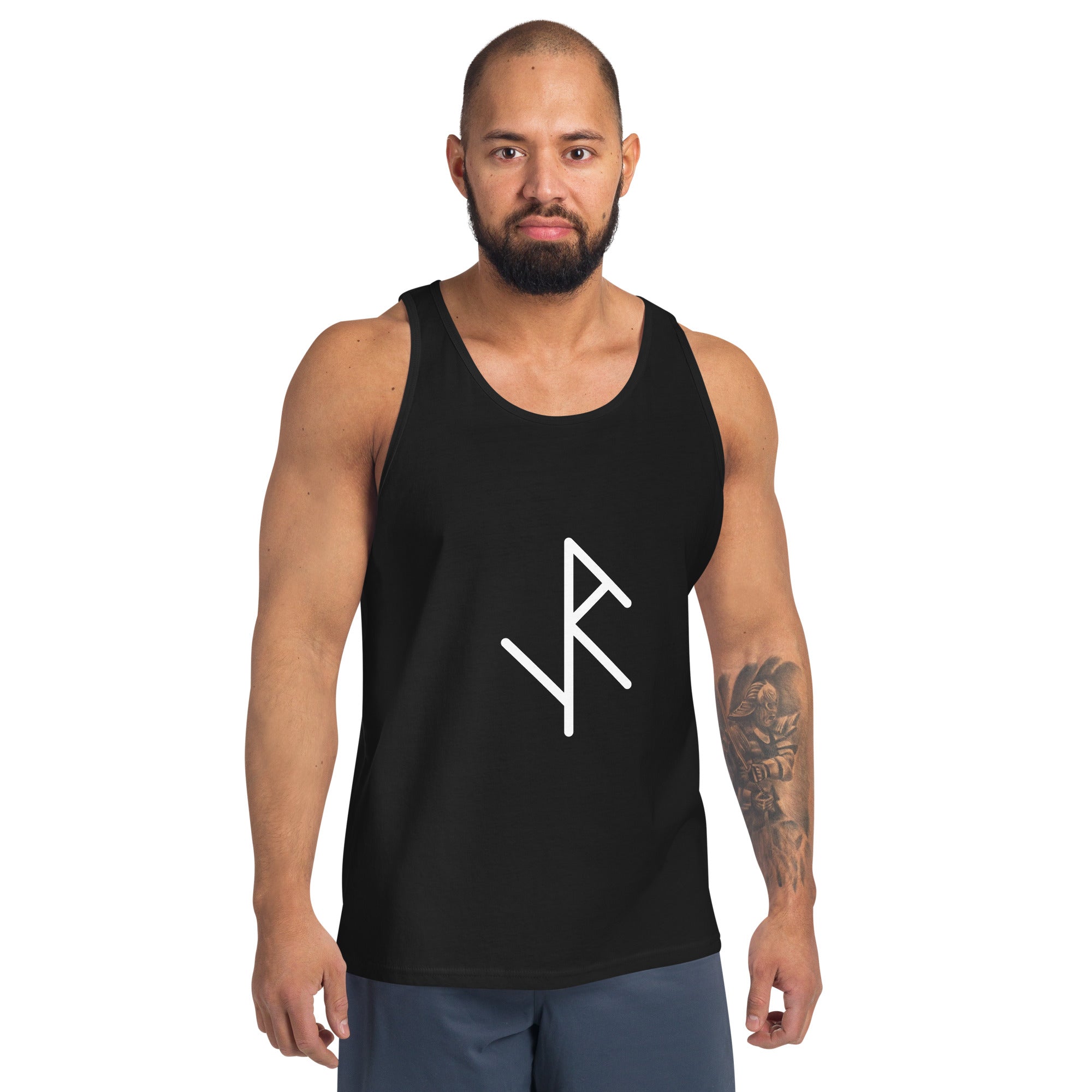 Heather Black Triblend - Blank Men's Tank Top