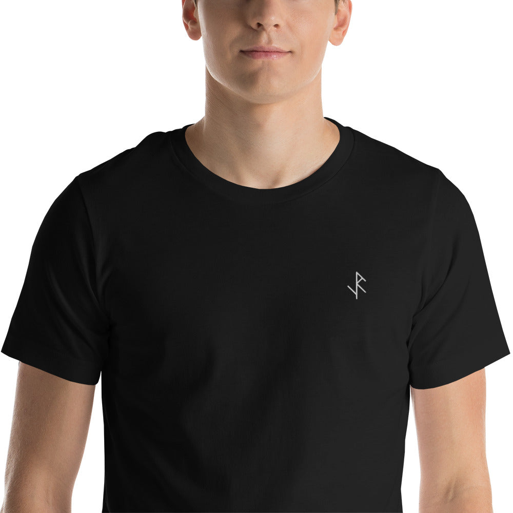 Unisex Short-Sleeve Embroidered Bindrune T-Shirt